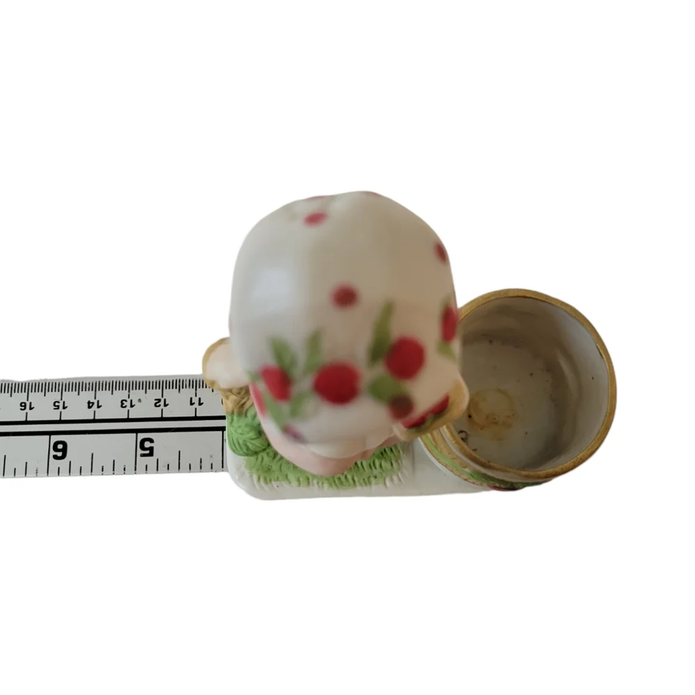 Vintage Jasco Strawberry Patch Girl Votive Holder